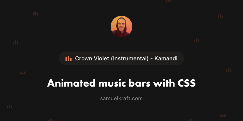 Animated music bars with CSS | Kuan-Yin Chen